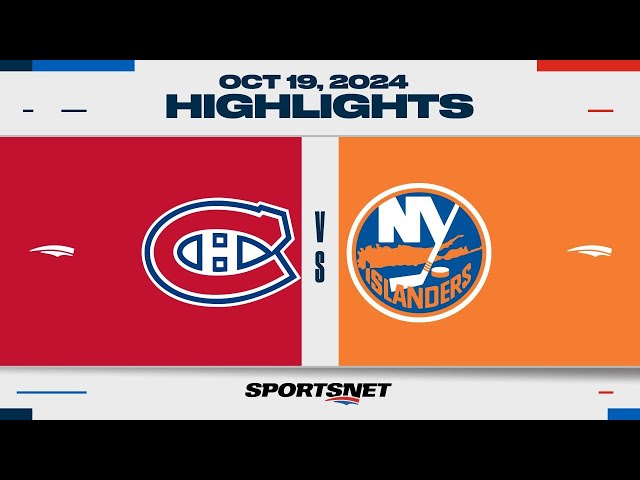 ⁣NHL Highlights | Canadiens vs. Islanders - October 19, 2024