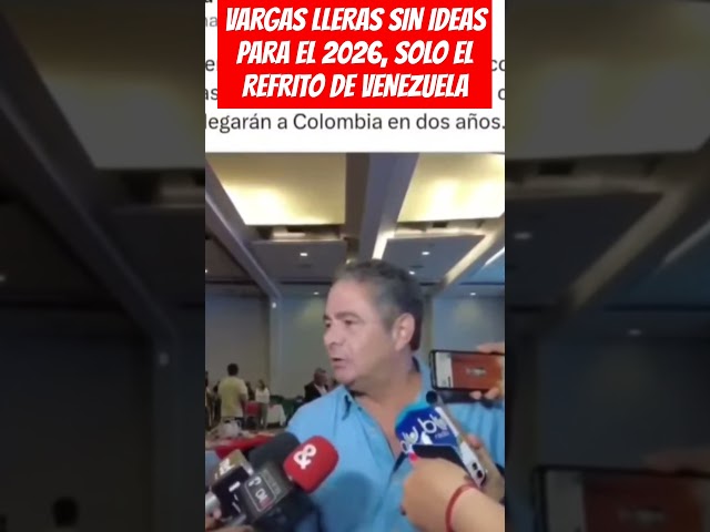 ⁣VARGAS LLERAS SIN IDEAS PARA EL 2026, SOLO EL ReFRITO DE VENEZUELA