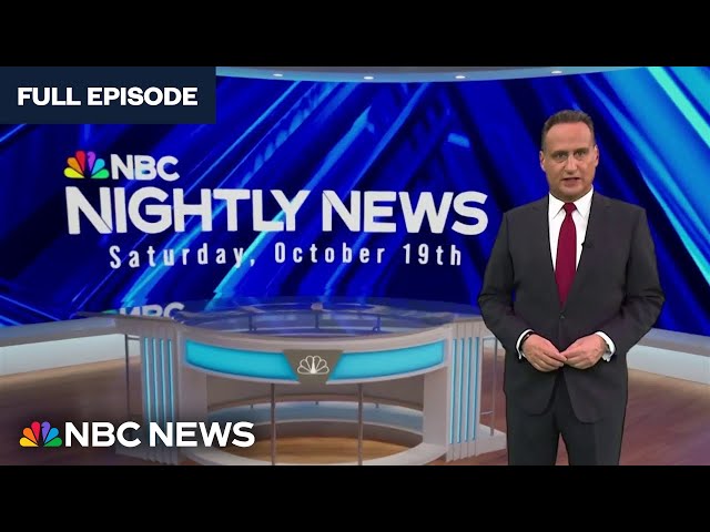 ⁣Nightly News Full Broadcast - Oct. 19