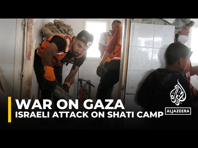 ⁣Rescue under way after Israeli attack on Gaza school sheltering displaced