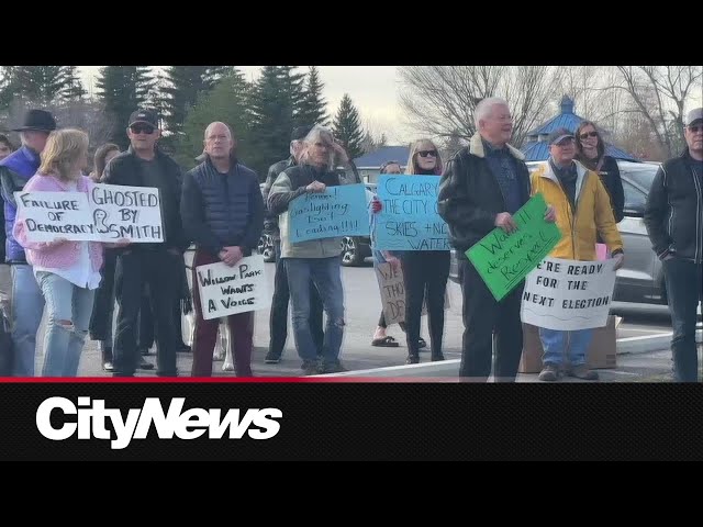 ⁣Ward 11 residents rally against Blanket Rezoning in Calgary