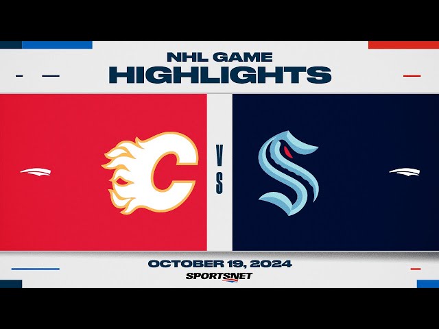 ⁣NHL Highlights | Flames vs. Kraken - October 19, 2024