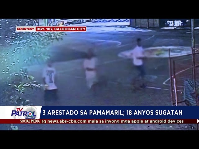 ⁣3 arestado sa pamamaril sa Caloocan City