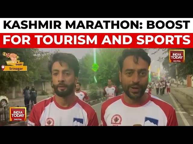 ⁣First Ever International Marathon Organised by J&K Tourism Department | India Today