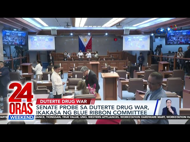 ⁣Senate probe sa Duterte drug war, ikakasa ng Blue Ribbon Committee | 24 Oras Weekend