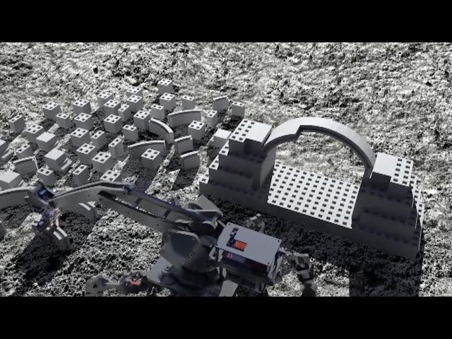 ⁣GLOBALink | Chinese researchers develop lunar-soil bricks for future lunar base construction