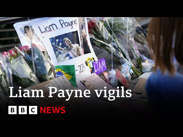 ⁣Liam Payne fans across the world hold vigils for singer | BBC News