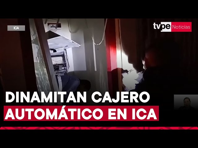 ⁣Ica: delincuentes dinamitan cajero automático que tenía 250 000 soles en efectivo