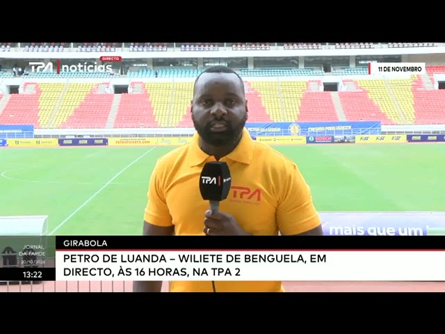 Girabola: Petro de Luanda - Wiliete de Benguela, em Directo, às 16h, na TPA 2