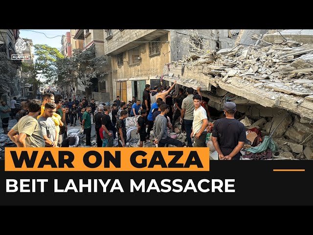 ⁣Israeli massacre in north Gaza’s Beit Lahiya | Al Jazeera Newsfeed