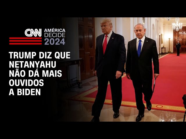 ⁣Trump diz que Netanyahu não dá mais ouvidos a Biden | AGORA CNN