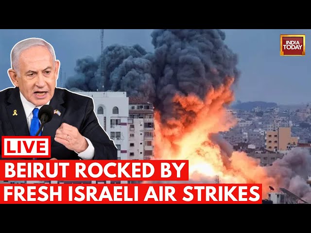 ⁣Israel Attack In Beirut Live: Israel Attack Lebanon's Beirut | Israel Vs Iran News Live | Hezbo