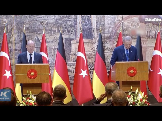 ⁣Türkiye's Erdogan, Germany's Scholz meet on escalating Mideast conflict, bilateral ties