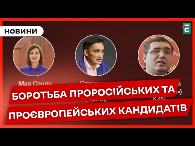 ⁣У Молдові обирають президента. Хто головні суперники Маї Санду