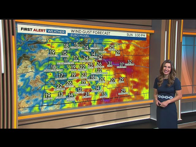 ⁣Colorado weather: 70s return Sunday, severe storms on plains