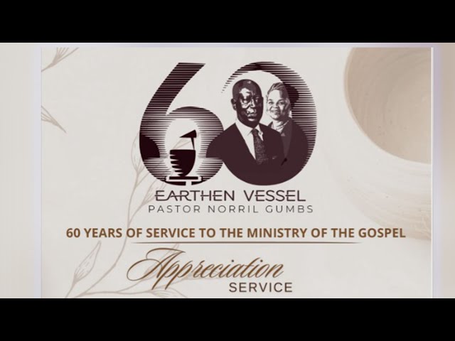 ⁣Appreciation Service for PASTOR NORRIL GUMBS 60 YEARS OF SERVICE TO THE MINISTRY OF THE GOSPELN