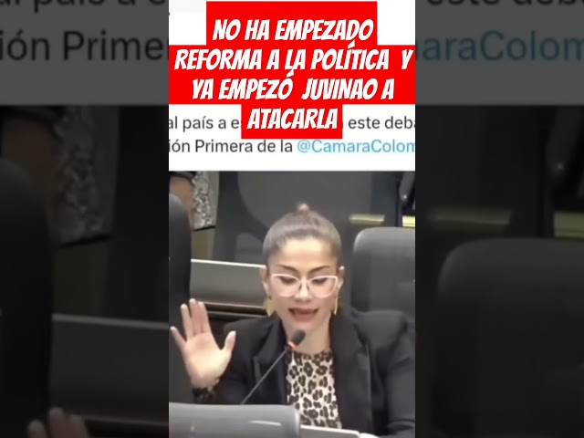 ⁣NO HA EMPEZADO REFORMA A LA POLÍTICA  Y YA EMPEZÓ  JUVINAO A ATACARLA