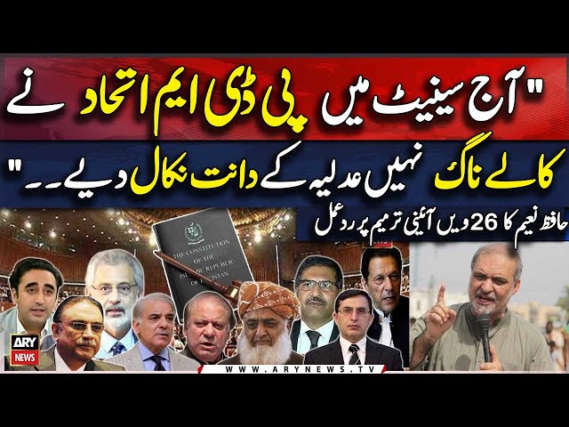 ⁣26th Constitutional Amendment Bill Passed | Hafiz Naeem's Reaction