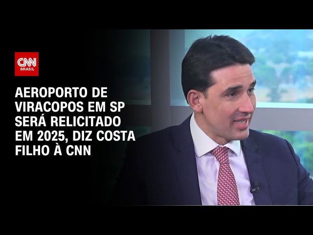 ⁣Aeroporto de Viracopos em SP será relicitado em 2025, diz Costa Filho à CNN | CNN ENTREVISTAS