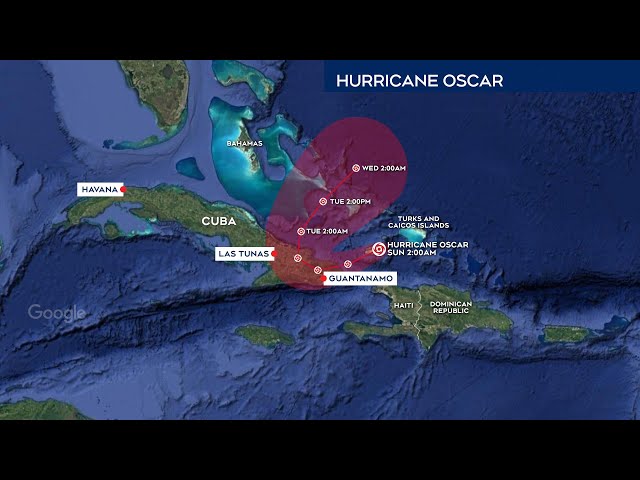 ⁣Hurricane Oscar expected to hit Cuba as a Category One storm