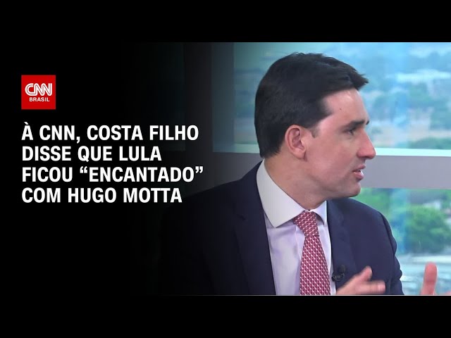 ⁣À CNN, Costa Filho disse que Lula ficou “encantado” com Hugo Motta | CNN ENTREVISTAS