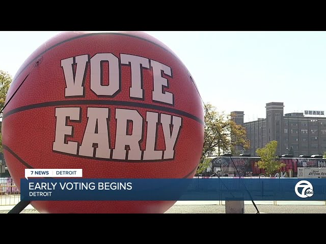 ⁣Early in-person voting has started in Detroit