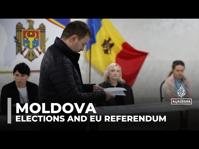 ⁣Moldova holds election, EU referendum amid Russian interference claims