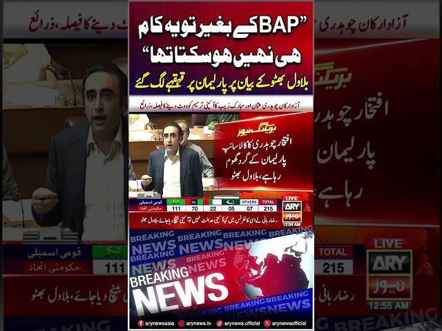 ⁣"BAP Kay Bina Tu Yeh Kaam Nahi Hosakta Tha", Bilawal Bhutto #bap #establishment #bilawalbh