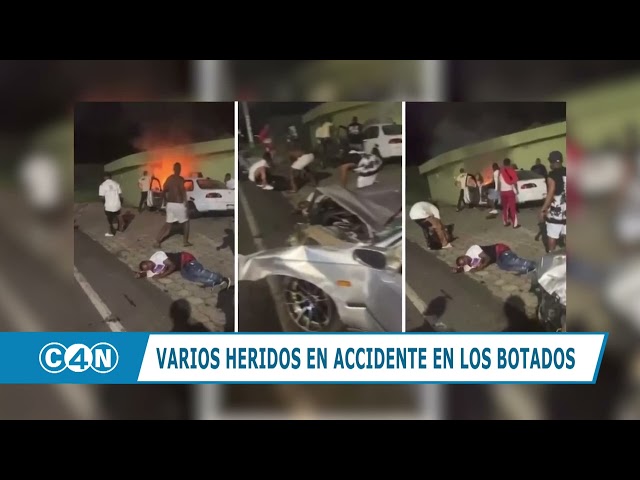 ⁣Varios heridos en accidente en los botados