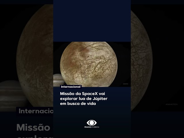 ⁣Missão da SpaceX vai explorar lua de Júpiter em busca de vida