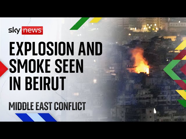 ⁣Watch Beirut live: Blasts and explosions seen over southern suburbs