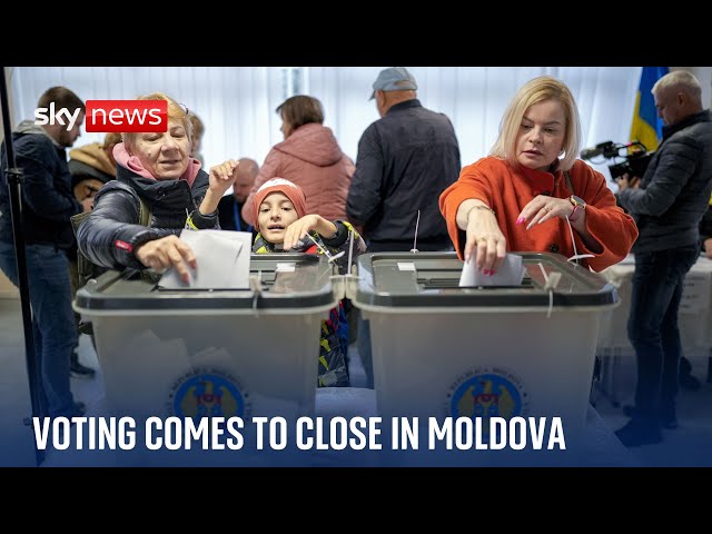 ⁣Moldova: Moscow deny misinformation allegations as polls close in election and EU referendum