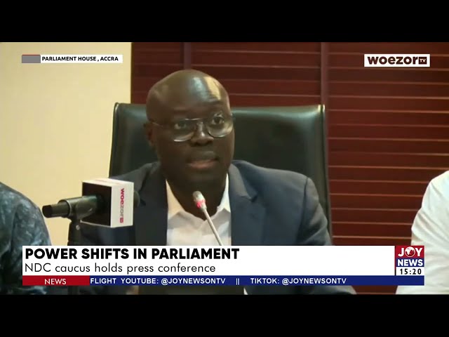 ⁣Power Shift in Parl: NDC caucus holds press conference, promises to repeal E-Ley and betting tax