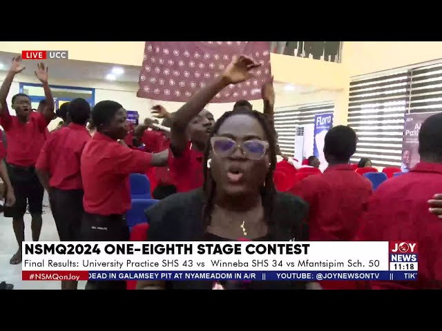 NSMQ 2024: Mfantsipim School defeats Winneba SHS & University Practice SHS to qualify for quarte