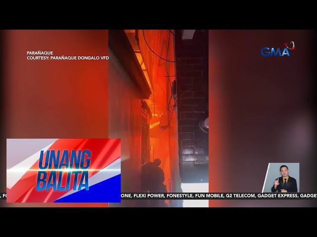 ⁣Nasa 20 bahay, nasunog sa Barangay San Dionisio; 2, sugatan | Unang Balita