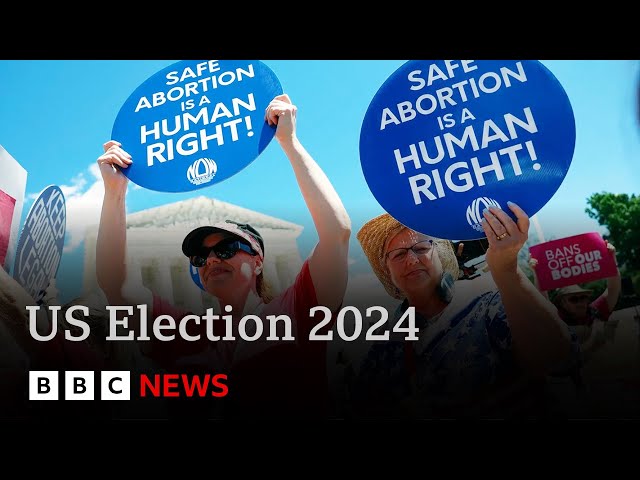 ⁣US Election 2024:  Abortion is key issue in swing states  | BBC News