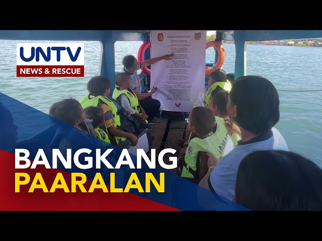 ⁣School in the Boat project, inilunsad ng maritime police