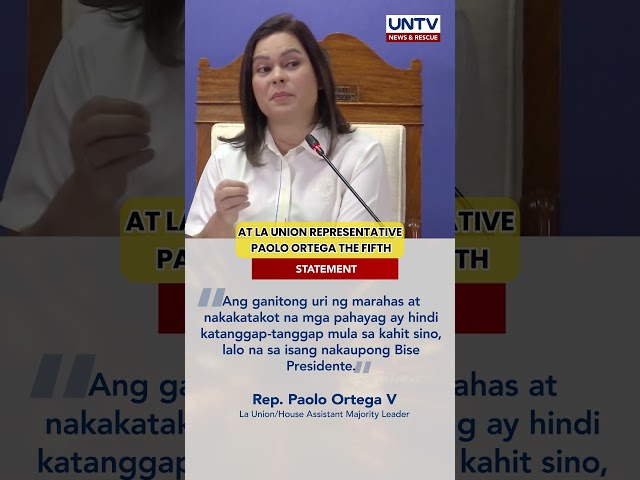 ⁣VP Duterte, pinayuhan ng ilang kongresista na magpatingin sa psychologist o doktor sa isip