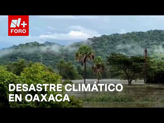 ⁣Lluvias en Oaxaca provocan inundaciones y deslaves - Las Noticias