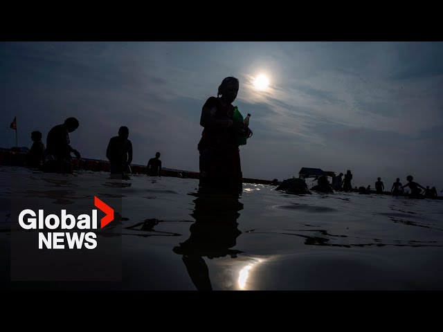 ⁣India’s holy river considered “dead” due to toxic pollution, environmentalist says