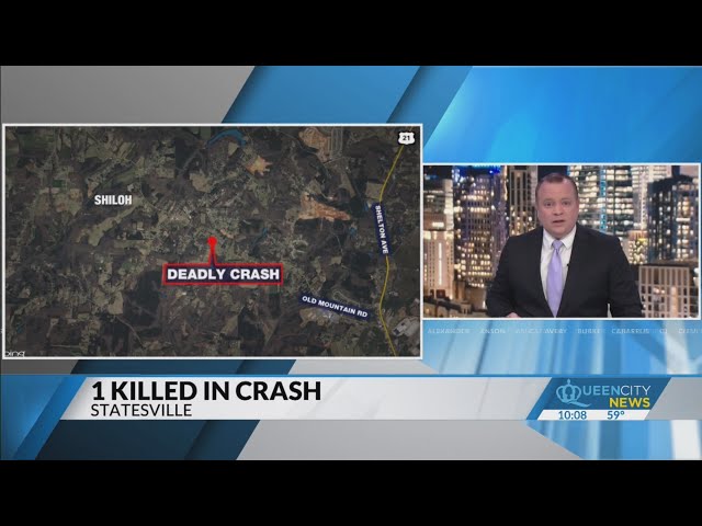 ⁣76-year-old man dies in early morning crash in Statesville