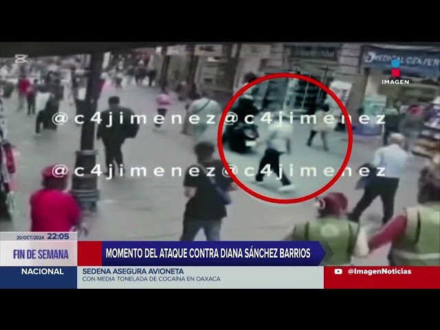 ⁣Difunden video del ataque contra Diana Sánchez Barrios