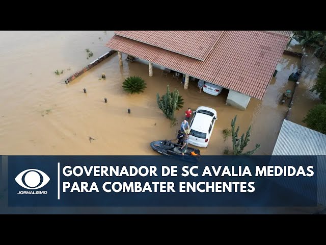 ⁣Governador de Santa Catarina fala de projetos para conter enchentes no estado | Canal Livre