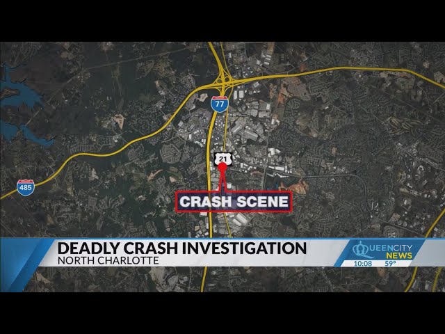 ⁣One person killed in north Charlotte crash