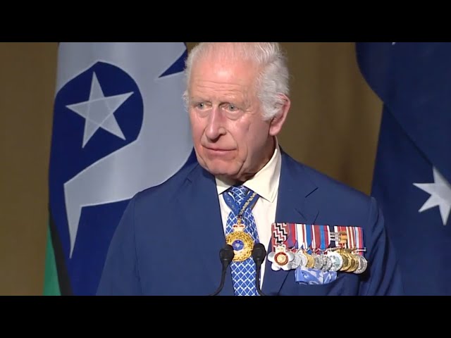 ⁣King Charles delivers address at parliamentary reception