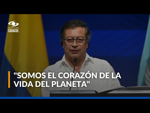 ⁣Gustavo Petro en la inauguración de la COP16: "somos el país de la belleza, el corazón del mund