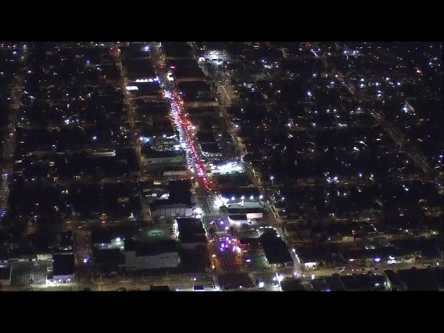 ⁣Watch Live: Fans celebrate after Dodgers clinch National League pennant.