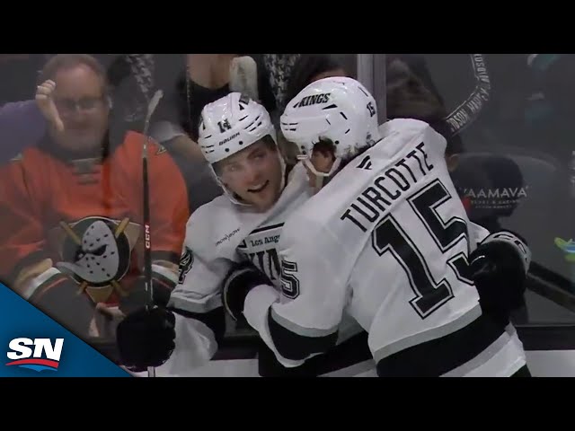 ⁣Alex Laferriere Capitalizes By Scoring Off Ducks' Turnover In Front Of Net