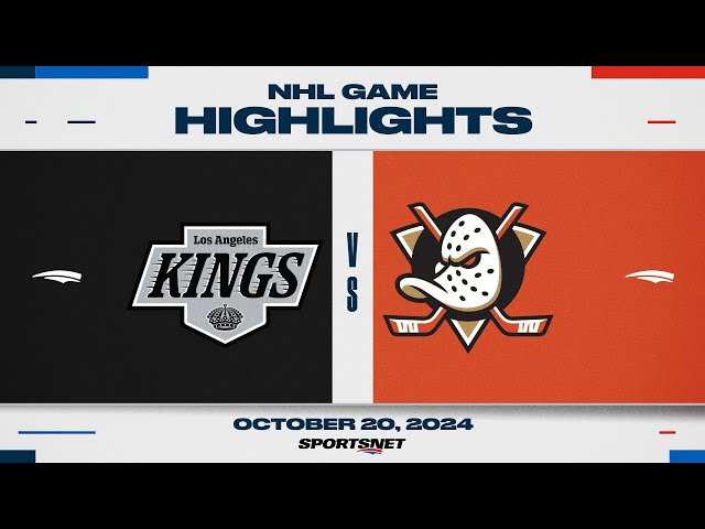 ⁣NHL Highlights | Kings vs. Ducks - October 20, 2024