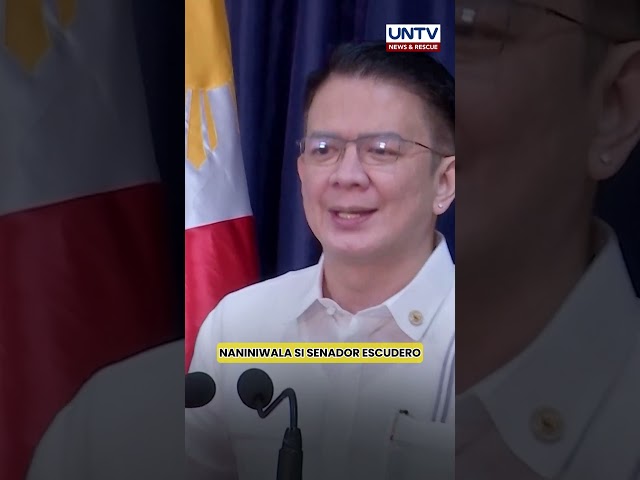 ⁣Mga pahayag ni VP Sara vs. PBBM, hindi bagay para sa isang ikalawang pangulo ng bansa - SP Escudero